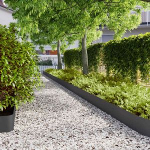 VidaXL Bordures de pelouse 30 pcs noir 20x103 cm acier laminé à froid