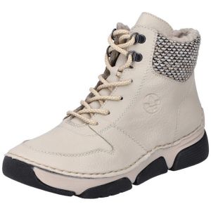 Image de Rieker Femme 45955 Bottes &agrave; Lacets, Beige, 36 EU