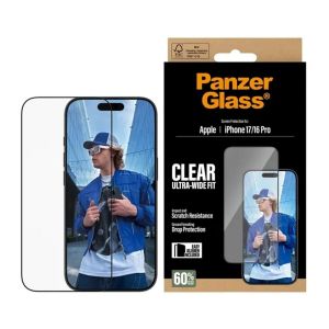 PanzerGlass Prot&egrave;ge &eacute;cran iPhone 17 / 16 Pro verre tremp&eacute;