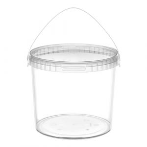 Garronda Seau avec Couvercle 5 L pour Le Stockage de Produits Alimentaires et Chimiques 1 Pi&egrave;ce Transparent GD-0072