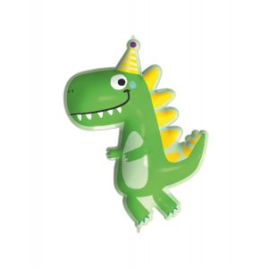 Procos Ballon g&eacute;ant en aluminium Dinosaure 96 cm - Couleur Vert - Taille Taille Unique