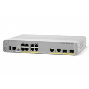 Cisco WS-C2960CX-8PC-L - Commutateur Catalyst 2960CX-8PC-L Géré 8 x 10/100/1000 (PoE+) + 2 x combo SFP+