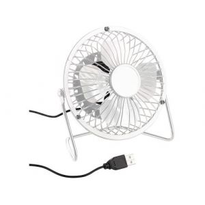 Image de Pearl Ventilateur de table USB Ø 10 cm - Blanc