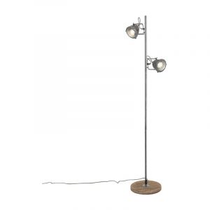 Qazqa Lampadaire en Acier