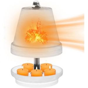 Radiateur En Céramique Pour Four À Bougie Chauffe-Plat - Chauffe-Bougie Pour Fleurs - Cheminée Bougie Chauffe-Plat, Bougeoir[U7125].