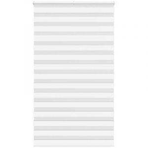 VidaXL Store zèbre blanc 120x200 cm largeur du tissu 120,9cm polyester