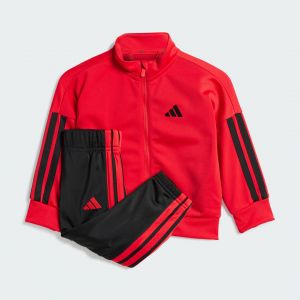 Adidas Survêtement 3 bandes tr ts 205 bébés rouge / noir