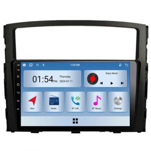 Autoradio RoverOne Bluetooth CarPlay 2 Din 6Go RAM 128Go ROM pour Mitsubishi Pajero 4 V80 V90 2006-2014