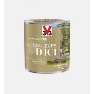 V33 Peinture bois Couleurs d'ici jaune tendre Velours 0 5L
