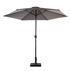 Parasol inclinable carré 3 x 3 m - Parasol de Jardin et de Balcon - Anthracite - anthracite - Maxxgarden