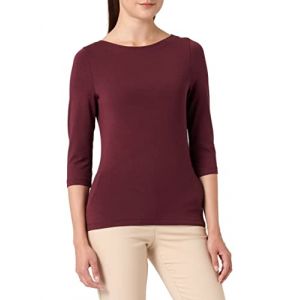 Vero Moda VMPANDA Modal 3/4 Top JRS Noos T-Shirt à Manches Longues, Vin, M Femme