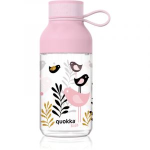 Quokka KIDS ICE BIRDS | BOUTEILLE FABRIQUÉE EN ECOZEN AVEC CROCHET EN ACIER INOXYDABLE 430 ML