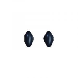 Quincadeco Poign&eacute;e de porte ovale alu gris ral 7016 sur rosace