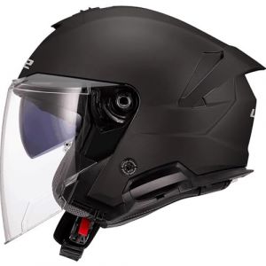 Ls2 Casque Moto Jet Verso II Solid Matt Black, XS