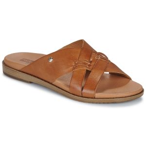Pikolinos Sandales plates en cuir FORMENTERA W8Q - Couleur MARRON CLARO - Taille 36