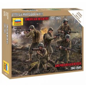 Zvezda Figurines 2&egrave;me guerre mondiale : Infanterie am&eacute;ricaine 1941-1945