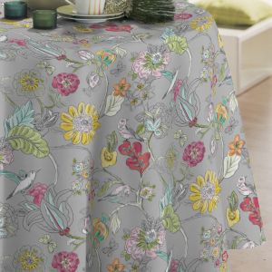 Calitex Nappe Ronde Paradisiaque Toile Ciree Multicolore