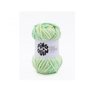 Fil velours 100GR à tricoter PINGO CHENILLE IMPRIMEE - Pingouin - certifié Oeko-Tex(...) - Vegetal Vert