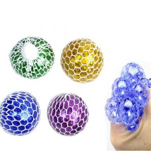 Balle anti-stress paillettes 5cm - modèle aléatoire - bg international 22788