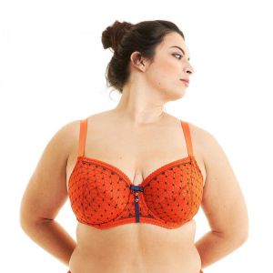 Image de Soutien-gorge grand maintien orange Pamplemousse - Pomm'Poire