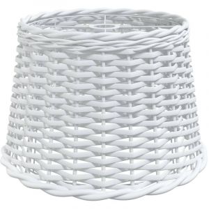 VidaXL Abat-jour blanc Ø40x26 cm osier 364385