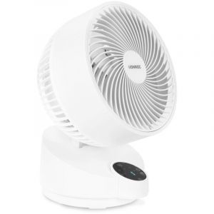 Vonroc - Ventilateur de bureau luxueux - très silencieux - 3 vitesses - blanc Télécommande inclue