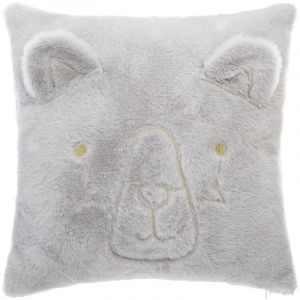 Image de Atmosphera Coussin imitation fourrure Ours (40 cm) Gris