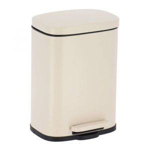 Tendance Poubelle metal rectangulaire 5l frein de chute a pedale - grege