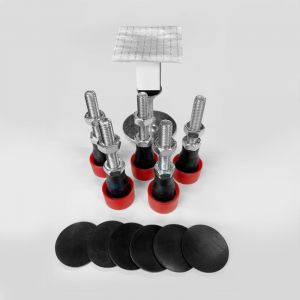 HÜPPE Pieds pour receveur de douche, max. 120 cm, 5 pièces, avec 1 pied comme support central, 508059000,
