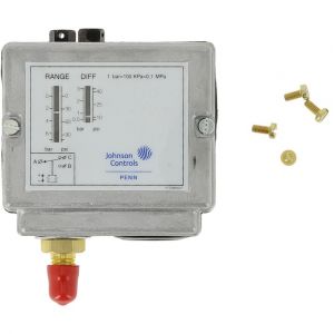 Image de Johnson controls Pressostat P77AAA-9300, plage 0,5 à 7 bar, fileté 1/4 SAE mâle