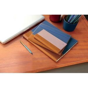 Exacompta 2407422E - Agenda semainier de bureau Eurotime 24S spiralé Denim - 16 x 24 cm - Janvier à décembre 2024 - Coloris bleu marine