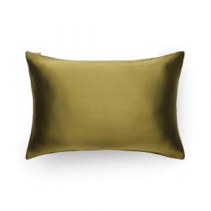 Taie d'oreiller en soie vert 51x76