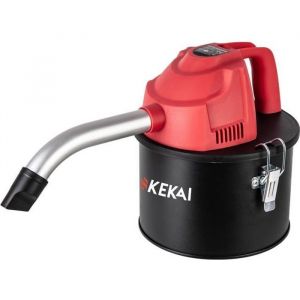 Image de Aspirateur à Cendres Compact 4 Litres Kekai Adriano 600W Filtre HEPA Lavable et Tuyaux d'Aluminium Curvée