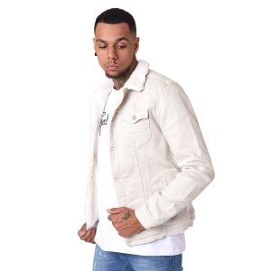 Blouson en denim doublure effet laineux Project X Paris