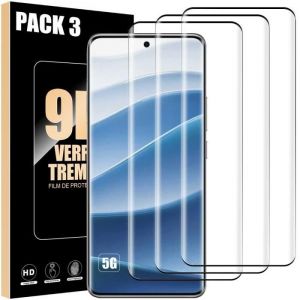 3 Verre Tremp&eacute; Int&eacute;gral pour Xiaomi Redmi Note 14 Pro 5G/Redmi Note 14 Pro+ 5G/Note 14 Pro Plus 5G - Protection avec Bord Noir - E.F.Connection