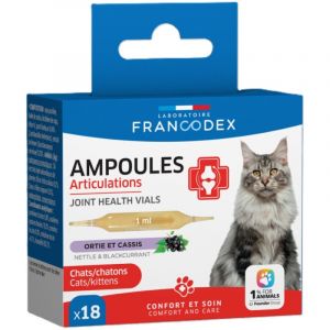 Francodex Ampoules Articulations 18 x 1 ml Pour Chatons et Chats