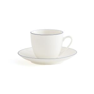 Lot de 4 t es/sous t es à t porcelaine, Malo Blanc/Bleu Taille Taille Unique