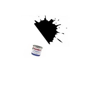 Image de Humbrol Peinture Enamel 085 : noir charbon satiné (14 ml)