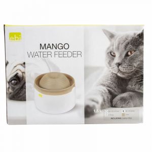 Image de Laroy Duvo Mango Abreuvoir pour chats et petits chiens - 1,5 L - 22 x 22 x 15 cm - Moka