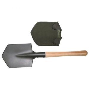 Image de MFH B&ecirc;che de camp avec manche en bois extra solide et sac