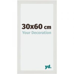 Your Decoration - 30x60 cm - Cadres Photo en mdf Avec Verre acrylique - Anti-Reflet - Excellente Qualit&eacute; - Blanc Mat - Cadre Decoration Murale