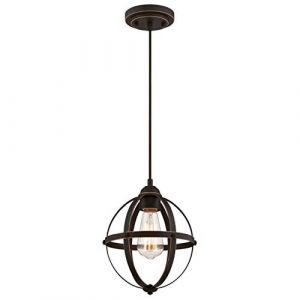 Westinghouse 63619 Luminaire Suspendu d'Intérieur à Une Lampe, Finition Bronze Huilé avec Reflets