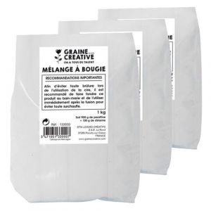 Cire pour fabrication de bougie 3 kg - Graine Cr&eacute;ative