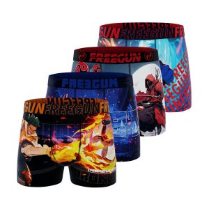 Freegun Lot De 4 Boxers Homme Heroes Power