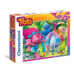 Clementoni Puzzle Super Color Maxi : Les Trolls (104 pièces)