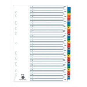 Image de Elba 100204620 - Intercalaires numériques A4, 31 positions 1-31, en carte 170g/m²