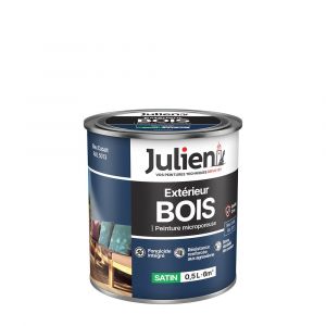 Julien Peinture Extérieure Bois Microporeux Satin - Bleu Cobalt 0.5L