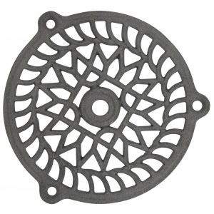 Image de Jardinier massard Grille fonte fixe - Ronde - Diamètre 160 mm