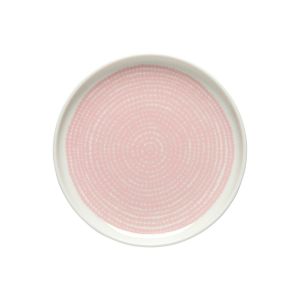 Image de Marimekko Petite assiette Räsymatto Ø 13,5cm Rose-blanc