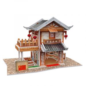Dam Puzzle 3d style monde chine oriental magasin de thé lemin traditionnel